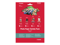 Canon Variety Pack VP-101 - 20 arkki (arkit) valokuvapaperisarja malleihin PIXMA MG2550, MG3550, MG3650, MG5750, MG5751, MG6450, MG6850, MG7150, MG7750, MG7751 0775B079