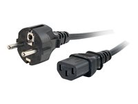 C2G Universal Power Cord - Virtajohto - power CEE 7/7 (uros) to power IEC 60320 C13 - 3 m - valettu - musta - Eurooppa 88544