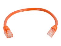 C2G Cat6 Booted Unshielded (UTP) Network Patch Cable - Kytkentäkaapeli - RJ-45 (uros) to RJ-45 (uros) - 50 cm - UTP - CAT 6 - valettu, piikitön, säikeinen - oranssi 83573