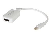 C2G 20cm Mini DisplayPort to HDMI Adapter - Thunderbolt to HDMI Converter M/F - White - DisplayPort -kaapeli - Mini DisplayPort (uros) to HDMI (naaras) - 15 cm - valkoinen 84314