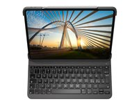 Logitech Slim Folio Pro - Näppäimistö- ja kalvokotelo - taustavalaistu - langaton - Bluetooth LE - QWERTY - Pohjoismaat malleihin Apple 11-inch iPad Pro (1. laitesukupolvi, 2. sukupolvi) 920-009688