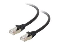 C2G Cat5e Booted Shielded (STP) Network Patch Cable - Kytkentäkaapeli - RJ-45 (uros) to RJ-45 (uros) - 2 m - STP - CAT 5e - valettu - musta 83851