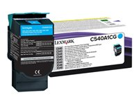Lexmark - Sinivihreä - alkuperäinen - väriainekasetti LCCP, LRP malleihin Lexmark C540, C543, C544, C546, X543, X544, X546, X548 C540A1CG