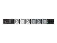 HPE G2 Metered Modular Horizontal True 0U - Virranjakeluyksikkö (telineasennettava) - Vaihtovirta 230 V - 7300 VA - yksivaiheinen 3 johto - tulo: IEC 60309 - lähtöliittimet: 6 (IEC 60320 C19) - 1U - 30.5 cm johto malleihin Synergy 12000 Frame P9R54A