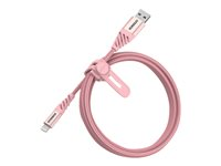 OtterBox Premium - Salamakaapeli - USB uros to Lightning uros - 1 m - kimalteleva ruusunpunainen 78-52528