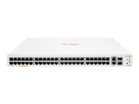 HPE Aruba Instant On 1960 48G 2XGT 2SFP+ Switch - Kytkin - L2+ - smart - 48 x 10/100/1000 + 2 x 10 Gigabit SFP+ + 2 x 10 Gigabit Ethernet - työpöytä, telineeseen asennettava JL808A#ABB