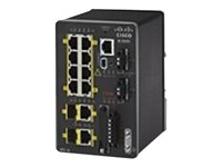 Cisco Industrial Ethernet 2000 Series - Kytkin - Hallinnoitu - 6 x 10/100 + 2 x yhdistetty SFP - DIN-kiskoon kiinnitettävä IE-2000-8TC-L