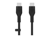 Belkin BoostCharge - USB-kaapeli - 24 pin USB-C (uros) to 24 pin USB-C (uros) - 1 m - musta CAB009BT1MBK