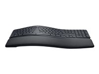 Logitech ERGO K860 - Näppäimistö - langaton - 2.4 GHz, Bluetooth 5.0 - pohjoismainen 920-009168