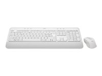 Logitech Signature MK650 Combo for Business - Näppäimistö- ja hiiri -pakkaus - langaton - Bluetooth LE - QWERTY - pohjoismainen (tanska/suomi/norja/ruotsi) - luonnonvalkoinen 920-011038