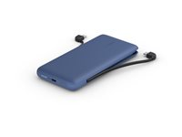 Belkin BoostCharge Plus - Virtapankki - 10000 mAh - 23 watti(a) - Fast Charge - 2 lähtöliittimet (Lightning, 24 pin USB-C) - keskiyön sininen BPB006BTBLU