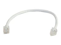 C2G Cat5e Non-Booted Unshielded (UTP) Network Patch Cable - Kytkentäkaapeli - RJ-45 (uros) to RJ-45 (uros) - 1 m - UTP - CAT 5e - säikeinen, uniboot - valkoinen 83121