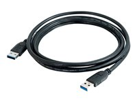 C2G - USB-kaapeli - USB Type A (uros) to USB Type A (uros) - USB 3.0 - 3 m - musta 81679