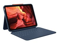 Logitech Rugged Combo 4 - Näppäimistö- ja kalvokotelo - Apple Smart connector - klassisen sininen malleihin Apple 10.9-inch iPad (10. sukupolvi) 920-011191