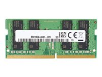 HP - DDR4 - moduuli - 8 Gt - SO-DIMM 260-pin - 3200 MHz / PC4-25600 - 1.2 V - puskuroimaton - non-ECC malleihin Elite Slice G2 (SODIMM); EliteDesk 705 G5 (SODIMM); EliteOne 800 G5 , 800 G6, 800 G8; ProDesk 600 G5 (SODIMM), 600 G6 (SODIMM); ProOne 400 G6, 440 G6, 600 G6 13L77AA