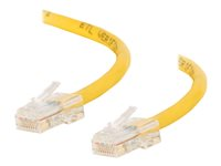 C2G Cat5e Non-Booted Unshielded (UTP) Network Patch Cable - Kytkentäkaapeli - RJ-45 (uros) to RJ-45 (uros) - 3 m - UTP - CAT 5e - säikeinen, uniboot - keltainen 83104