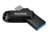 SanDisk Ultra Dual Drive Go - USB Flash-asema - 128 Gt - USB 3.2 Gen 1 / USB-C - musta SDDDC3-128G-G46