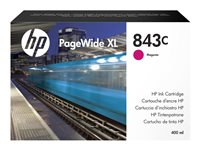 HP 843C - 400 ml - magenta - alkuperäinen - PageWide XL - mustepatruuna malleihin PageWide XL 4000, 4500, 5000, 5000 Blueprinter C1Q67A