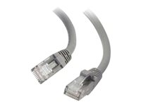 C2G - Kytkentäkaapeli - RJ-45 (uros) to RJ-45 (uros) - 50 cm - UTP - CAT 6 - buutattu, piikitön - harmaa 82489