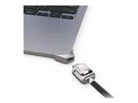 Compulocks Ledge adapter for MacBook Air 15" M2 and M3 with Keyed Cable Lock - Järjestelmän suojauspakkaus - avainlukitus MBALDG05KL