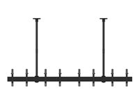 Multibrackets M Pro MBC4X1U - Koukku - alumiini, teräs - musta -näytön koko: 32"-65" - kattoon asennettava 7350073733484