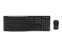 Logitech MK270 Wireless Combo - Näppäimistö- ja hiiri -pakkaus - langaton - 2.4 GHz - Pohjoismaat 920-004535