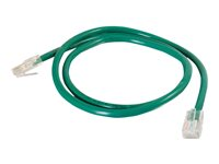 C2G Cat5e Non-Booted Unshielded (UTP) Network Patch Cable - Kytkentäkaapeli - RJ-45 (uros) to RJ-45 (uros) - 2 m - UTP - CAT 5e - säikeinen, uniboot - vihreä 83063