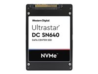 WD Ultrastar DC SN640 WUS4BB096D7P3E4 - SSD - salattu - 960 GB - sisäinen - 2.5" - U.2 PCIe 3.1 x4 (NVMe) - AES 256 bittiä - Self-Encrypting Drive (SED), TCG Ruby Encryption 0TS1849