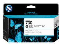 HP 730 - 130 ml - valokuvamusta (photo black) - alkuperäinen - DesignJet - mustepatruuna malleihin DesignJet SD Pro MFP, T1600, T1600dr, T1700, T1700dr, T1708, T1708dr, T2600, T2600dr P2V67A