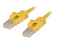 C2G Cat6 Booted Unshielded (UTP) Network Patch Cable - Kytkentäkaapeli - RJ-45 (uros) to RJ-45 (uros) - 7 m - UTP - CAT 6 - valettu, piikitön, säikeinen - keltainen 83471