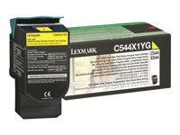 Lexmark - Erittäin tuottoisa - keltainen - alkuperäinen - väriainekasetti LCCP, LRP malleihin Lexmark C544, C546, X544, X546, X548 C544X1YG