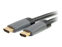 C2G 5m (16ft) HDMI Cable with Ethernet - High Speed CL2 In-Wall Rated - M/M - HDMI-kaapeli Ethernetillä - HDMI uros to HDMI uros - 5 m - suojattu - musta 42524