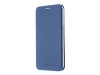 Insmat Exclusive Folio Case - Läppäkansi matkapuhelimelle - polyuretaani, termoplastinen polyuretaani (TPU), kartonki + paperi + alumiinifolio - sähköisen sininen malleihin Samsung Galaxy A34 5G 650-3146