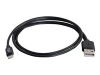 C2G USB A Male to Lightning Male Sync and Charging Cable - Salamakaapeli - Lightning uros to USB uros - 1 m - musta 86050