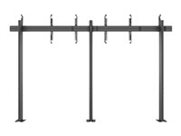Multibrackets M Floormount Column Pro 3x1 - Teline - yhdelle puolelle malleihin 3 litteää paneelia - muovi, alumiini, teräs - musta -näytön koko: 32"-65" - lattiasta seinälle asennettava 7350105213427