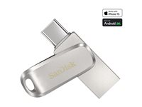 SanDisk Ultra Dual Drive Luxe - USB Flash-asema - 64 Gt - USB 3.1 Gen 1 / USB-C SDDDC4-064G-G46