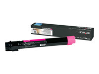 Lexmark - Erittäin tuottoisa - magenta - alkuperäinen - väriainekasetti LCCP malleihin Lexmark C950DE, C950dte C950X2MG