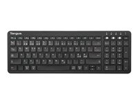 Targus - Näppäimistö - antimikrobinen - langaton - Bluetooth 5.1 - QWERTY - Pohjoismaat - musta - B2B AKB863NO