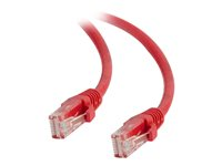 C2G Cat5e Booted Unshielded (UTP) Network Patch Cable - Kytkentäkaapeli - RJ-45 (uros) to RJ-45 (uros) - 1.5 m - UTP - CAT 5e - valettu, piikitön, säikeinen - punainen 83222