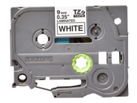 Brother TZe-221 - Standardi tarra - musta valkoisella - Rulla (0,9 cm x 8 m) 1 kasetti(a) laminaattinauha malleihin Brother PT-D210, D600, H110; P-Touch PT-1005, 1880, E800, H110; P-Touch Cube Plus PT-P710 TZE221