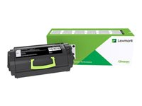 Lexmark 520XN - Erittäin tuottoisa - musta - alkuperäinen - värikasetti tarrasovellutuksille Lexmark Corporate malleihin Lexmark MS711dn 52D0X0N