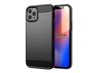 Insmat Carbon And Steel Style - Takakansi matkapuhelimelle - hiilikuitu malleihin Apple iPhone 12, 12 Pro 650-1828