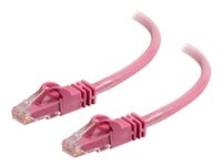 C2G Cat6 Booted Unshielded (UTP) Network Patch Cable - Kytkentäkaapeli - RJ-45 (uros) to RJ-45 (uros) - 1 m - UTP - CAT 6 - valettu, piikitön, säikeinen - vaaleanpunainen 83588