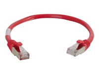 C2G Cat5e Booted Shielded (STP) Network Patch Cable - Kytkentäkaapeli - RJ-45 (uros) to RJ-45 (uros) - 4 m - STP - CAT 5e - valettu - punainen 83793