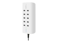 Belkin ROCKSTAR - Latausasema - 120 watti(a) - 10 lähtöliittimet (10 x 4 pin USB Type A) B2B139VF