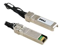 Dell 10GbE Copper Twinax Direct Attach Cable - Suorakytkentäkaapeli - SFP+ (uros) to SFP+ (uros) - 5 m - kaksoisakselinen malleihin Networking N1148; PowerSwitch S4112, S5212, S5232, S5296; ProSupport Plus X1026, X1052 470-AAVG