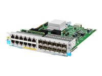 HPE - Laajennusmoduuli - Gigabit Ethernet (PoE+) x 12 + Gigabit SFP x 12 malleihin HPE Aruba 5406R, 5406R 16, 5406R 44, 5406R 8-port, 5406R zl2, 5412R, 5412R 92, 5412R zl2 J9989A