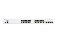 Cisco Business 350 Series 350-24T-4G - Kytkin - L3 - Hallinnoitu - 24 x 10/100/1000 + 4 x SFP - telineeseen asennettava CBS350-24T-4G-EU