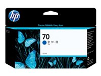 HP 70 - 130 ml - sininen - alkuperäinen - DesignJet - mustepatruuna malleihin DesignJet HD Pro MFP, T120, Z2100, Z3100, Z3100ps, Z3200, Z3200ps, Z5200, Z5400 C9458A