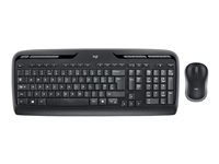 Logitech Wireless Combo MK330 - Näppäimistö- ja hiiri -pakkaus - langaton - 2.4 GHz - QWERTY - Pohjoismaat - musta 920-003982